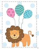 Green Leaf Art Lions and Balloons Canvas Art [並行輸入品]
