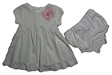 MarmellataベビーGirlsロゼットドレス、アイボリー、12ヶ月