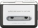 QuiExact Bluetoothカセットテープ USB式 MP3変換プレーヤー 再生可能 ウォークマン ステレオ 3.5mmヘッドホンジャック
