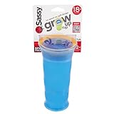 Sassy Grow Up Cup No Spout, No Spill Design 12 oz - 18 Months by Sassy