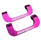 【RIDE@BOXアシストグリップ】ハイエース/レジアスエース 200系 アルミ製 フロント用 左右セット 紫 パープル