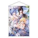 KADOKAWA この素晴らしい世界に祝福を！ ～温泉でゆったり～ B2タペストリー 約H728×W515mm ポリエステル、紐/ナイロン、棒/PVC