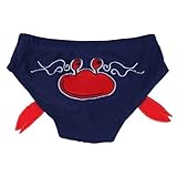 (スマイル ワキキ)Smile YKK スイミングパンツ ベビー 水遊び パンツ ベビー 水泳パンツ 水着 キッズ 女の子 男の子 ブルーブラック M