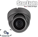 HDView 2.4MP HD-TVI StarLight, Motorized Lens 2.8-12mm, SONY Sensor, HD 1080P Outdoor Dome Camera, C