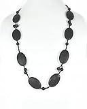 Silli Me Jewels "Date Night" - 31" Elegant Teething Necklace with Larger Oval Beads and 9mm Beads fo