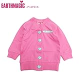 EARTHMAGIC(アースマジック)「マフィーフェイス」長袖カーディガン・ピンク【 】【1603】【C】 90 ピンク(25)