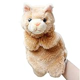 Remeehi ハンドパペット　猫　パペット　動物 手 人形 アニマル ハンド パペット 幼児 情操 教育 親子 おもちゃ 知育 人形劇 小道具　物語　2＃