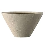 ファイバー製軽量植木鉢 SLシンプルコーン 浅型 55cm アイボリー /植木鉢 生活用品 インテリア 雑貨 花 ガーデニング プランター top1-ds-1701808-ah [簡素パッケージ品]