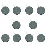 5個 気泡ディフューザー 水族館ポンプ対応用円丸形エアーストーン 直径4cm×厚1.5cm 魚のタンク 空気石 気泡ディフューザー 小型 水族館 水槽 アクアリウム 魚タンク ポンプ 空気石 酸素補給