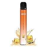 HECCO 電子タバコ 使い捨て 2,000回吸引可能 レッドブル エナジードリンク フレーバー 電子タバコスティック スターターキット 禁煙グッズ 吸い応え バニラタバコ ニコチンなし vape 爆煙 1本入れ
