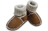 Lambskin Sock Booties - Camel - Small by Heitmann Felle