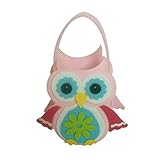 monkeyjack Happy Easter Cute Owlキャンディバッグエッグバスケットギフトバッグトートハンドイースター装飾