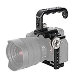 NICEYRIG カメラケージ カメラトップハンドル Sony A7MIV/A7IV/ILCE-7S3/ A7S3/ILCE-7RM5/α7R Vに適用カメラケージ アルミニウム合金製 -508