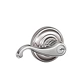 Schlage F51A LAT 625 CEN Century Collection Latitude Keyed Entry Lever, Bright Chrome Schlage Lock C