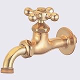 立水栓/水栓柱に取付け ガーデニング万能蛇口(研磨)十文字