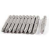 DealMux 10個1/4六角シャンク6ミリメートルPH2プラスドライバービット50ミリメートルの長さ