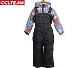 【品番】355-6860(カスレ市松星柄) キッズスキーウエア　ジャンプスーツ/ワンピース 男の子 120cm RED×BLUE