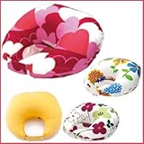 【カバーが洗える】授乳用クッション キュートなブルー系花柄 トコちゃんベルトの青葉正規品