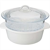 Luminarc ヴィトロフラム ブルーミング 蒸し器セイロ1段 IH 未使用品 Amazon｜Luminarc VITRO フラム ブルーミング 蒸し器セイロ1段