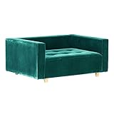 arne ベンチソファ ベンチ イス 背もたれ 肘掛け 片肘付き コーナーソファー Baggy DX-コの字 3×4 モケット ブルーグリーン