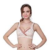 aootooマタニティ、授乳コットンワイヤレスSeamless Push Up授乳ブラ US サイズ: 3S カラー: パープル