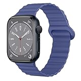 コンパチブル Apple Watch バンド シリコン磁気ループ 49mm 45mm 44mm 42mm 41mm 40mm 38mm アッ