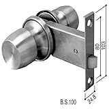 YKKAP メンテナンス部品 握り玉錠 (HH-K-10162) YS：シルバー *製品色・形状等仕様変更になる場合があります*