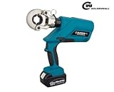 CGOLDENWALL 　16~400mm²電動油圧ハイドロプライヤー　ケーブル、銅アルミ端子の圧着に　ダイス12種付油圧圧着ペンチ　★ヘッド350度回転可能★【一年安心保証】