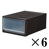 ストラ クローゼット用 (ダークブラウン, 53-M：6個組) 【組み合わせ可能/日本製/お得なセット】