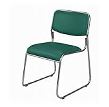 PVC張りスタッキングチェア グリーン 16φフレーム