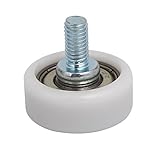 uxcell ベアリングプーリー POM Fタイプガイド 27mmx11mmホイール M6x12mmネジ