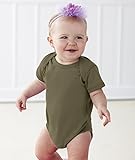 Rabbit Skins SHIRT ベビー・ガールズ カラー: グリーン