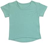 アンナニコラ ラウンドカットTシャツ 80cm グリーン AN-144P E90 日本製