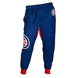 MLBシカゴ・カブスメンズポリエステルジョガーパンツ、ブルー、ミディアム