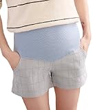 Sta.ANA(サンタ・アナ）レディース マタニティ ショートパンツ 短パン 大きいサイズ 綿 ゴム おしゃれ 3色 M L XL XXL 4サイズ (M, ブルー)