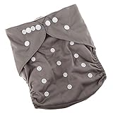 Baoblaze 全４色　ベビー　おむつ　トイレ　布おむつ　トイレトレーニングパンツ　防水トレーニングパンツ　　 - グレー