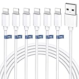 iphone 充電ケーブル 純正 1M ライトニングケーブル 急速（6本セット1M*6）iphone 充電コード iphoneケーブル アイホン充電ケーブル lightningケーブル 急速データ転送 断線防止 高耐久コネクタ採用 対応機器iPhone/iPad/iPod各種