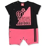 BABYDOLL（ベビードール） 親子ペア ロゴメッセージ ロンパース-子供服 男の子 女の子 ベビー キッズ おそろい -0787B 80cm ピンク