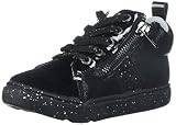 Step & Stride ユニセックス・キッズ Step & Stride Girl's Zoe Glitter High Top Sneaker カラー: ブラック