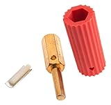 Forney 57904 Sure Grip Plug, Male Red Sleeve Fits Spitfire And Miller Welders [並行輸入品]