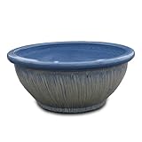 睡蓮鉢 IBL-02 アイスブルー 高さ約23直径約53cm