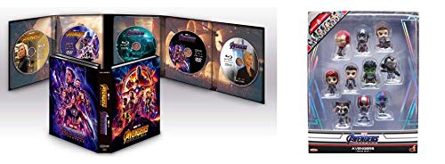 【Amazon.co.jp限定】アベンジャーズ/エンドゲーム&インフィニティ・ウォー MovieNEXセット [ブルーレイ+DVD+デジタルコピー+MovieNEXワールド]（オリジナルミニコスベイビー10体セット付き） [Blu-ray]