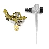 庭用 スプリンクラー 噴霧器 回転式 調節可能 芝刈りシステム 360° 亜鉛合金 グラウンドインサート 芝生用 スプレーヘッド