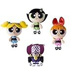 Powerpuff Girls – Set of 4 ~ Blossom Belle泡、Bulle Buttercup rebelle and Mojo jojo- Plush Dolls