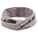 ヘッドバンド　ヘアアクセサリー　ヘアバンド　キッズ　子供用　女の子　ベビー　弾力　綿　0-7歳に　8色 (グレー)