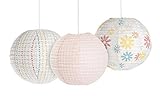 Kidsline Fanciful Floral Lanterns, 3 Count by Kidsline [並行輸入品]