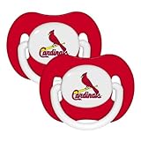 St. Louis Cardinals 2 Pack Baby Pacifiers-red by Baby Fanatic [並行輸入品]