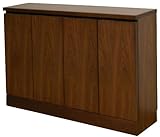 ライフスタイリングショップ キャビネット 木製 窓下収納 幅120.5×奥行30cm ウォールナット DL-153