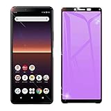 Asakeisu Xperia 10 IV ガラスフィルム ブルーライトカット 2022新型番 日本旭硝子素材 Xperia 10 IV（第四代） フィルム SO-52C / SOG07 フィルム Xperia 10 IV ガラスフィルム 全面保護 エクスペリア 10 IV 強化ガラスフィルム 目に優しい ケースと干渉せず 高透過率 高タッチ感 クリア 耐衝撃 飛散防止 99%透過率 超薄0.26mm 指紋防止 撥油性 気泡レス 自動吸着 対応機種（Xperia 10 IV）ブラック