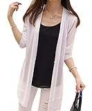 ［アナトレ］ レディース 薄手 サマー ニット ロングカーディガン 女 ハーフ フリル 女子 半袖 模様 刺繍 半袖 冬 エレガント ｙシャツ カットソー さいず 30代 白シャツ 春 デート服 服 